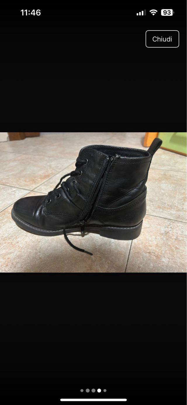 Stivaletti pelle neri