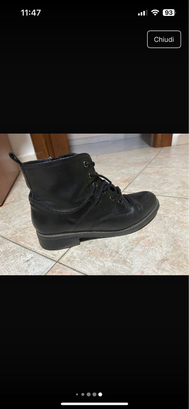 Stivaletti pelle neri