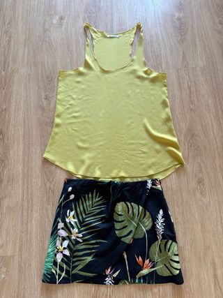Conjunto top y falda verano