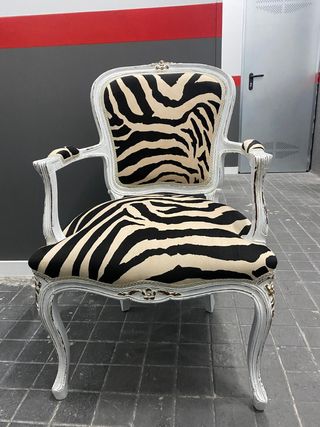Butaca estilo Luis XV - Zebra