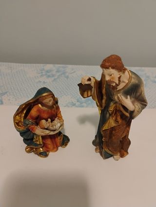 Nacimiento Belén: figuras Jesús, María y José