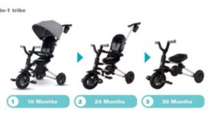 Triciclo infantil QPlay - Plegable