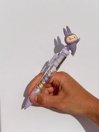 Penna labubu viola nuova kawaii