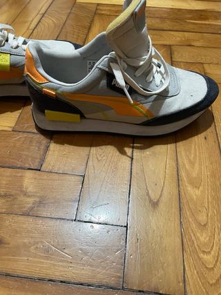 Tenis Puma - Gris & Naranja