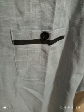 Camicia uomo  bottoni chiusura a maglietta