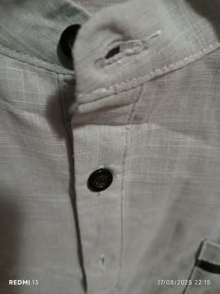 Camicia uomo  bottoni chiusura a maglietta