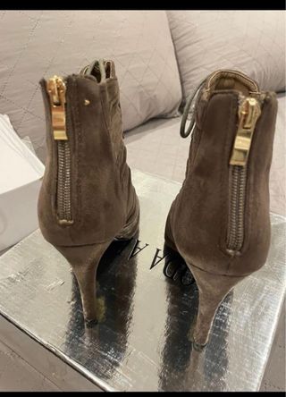 Botines tacón marrones talla 37