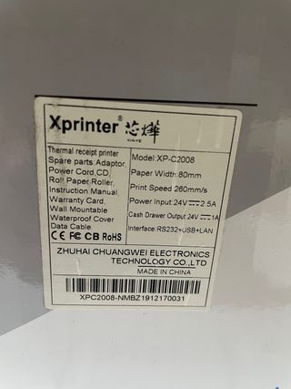 Impresora XPrinter XP-C2008 Mini