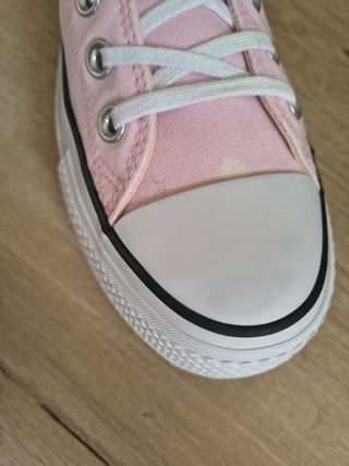 Converse con plataforma talla 39,5 color rosa