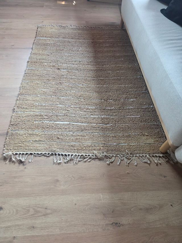 Alfombra yute beige