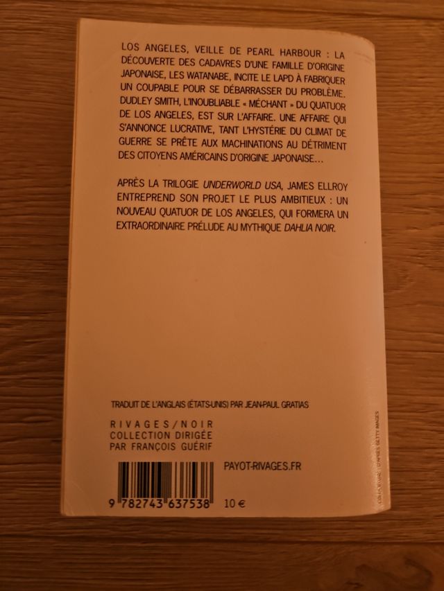 Perfidia (RIVAGES NOIR (POCHE)) (French Edition)