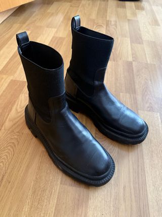 Botines negros - Piel
