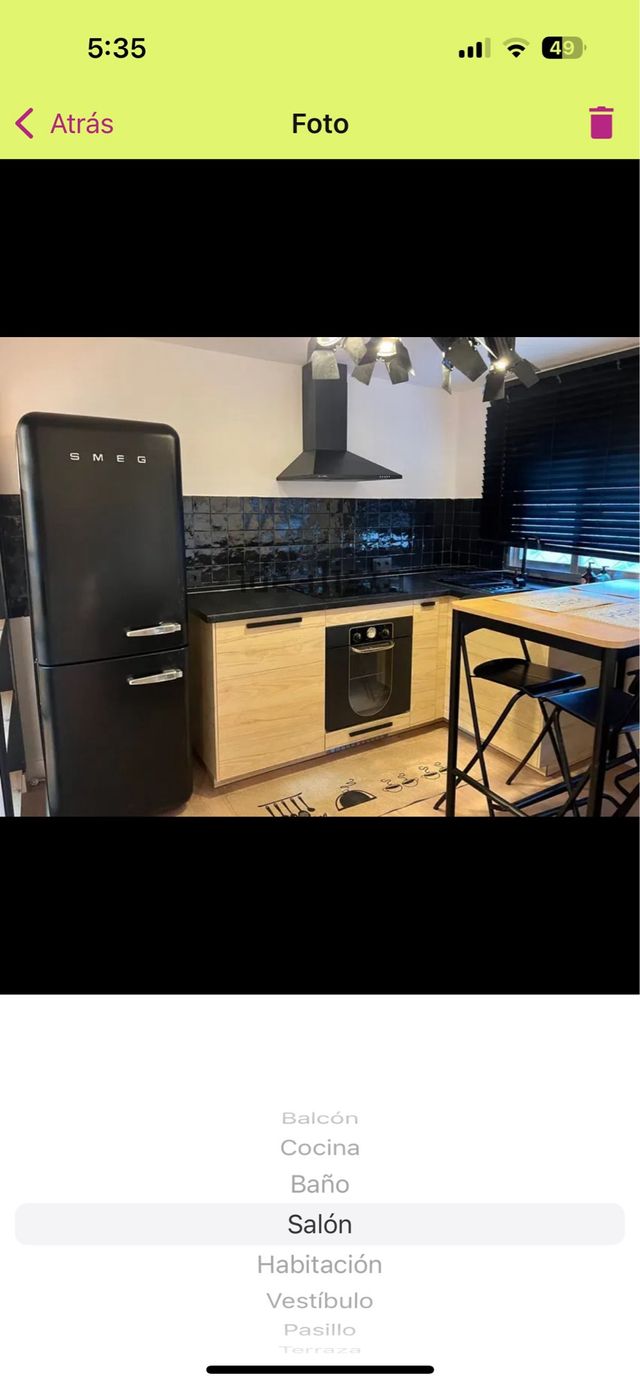 Frigorífico SMEG vintage negro EN MADRID 