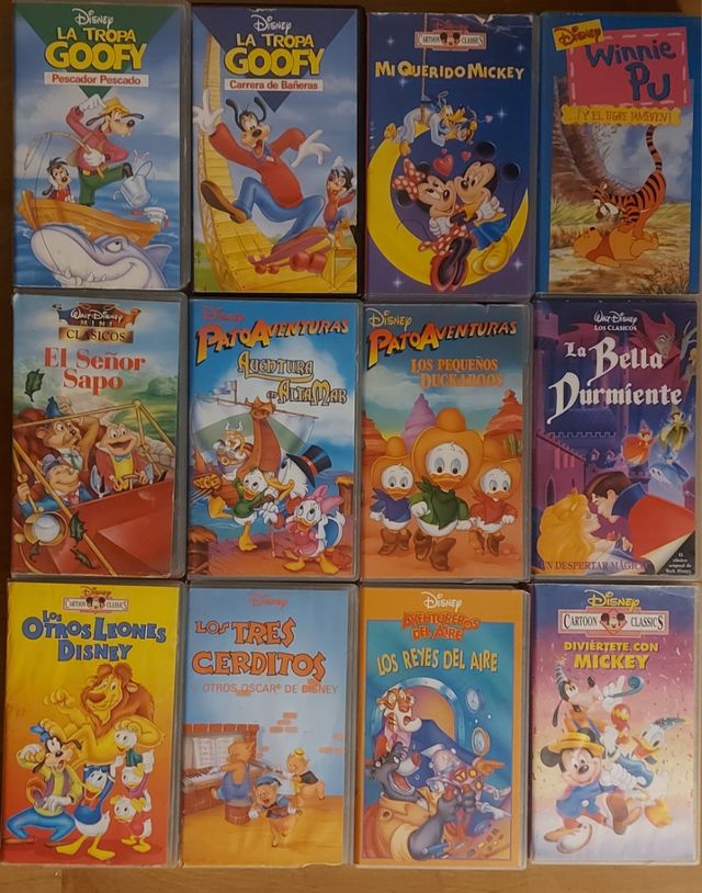 Lote 25 VHS películas Disney etc