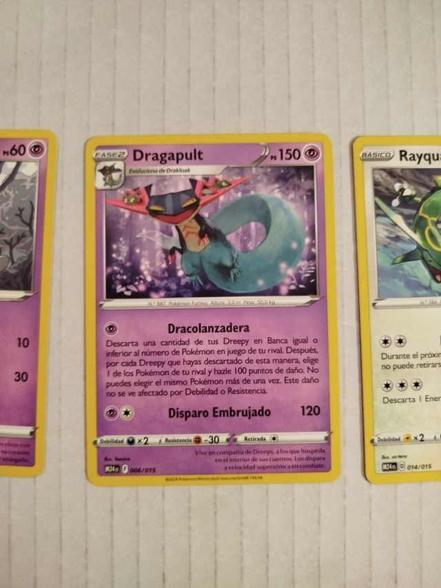 4 cartas Pokémon m24 España