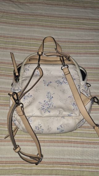 Mochila parfois floral beige