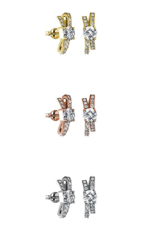 Pendientes ORO Y CRISTAL SWAROVSKI. REGALO NAVIDAD