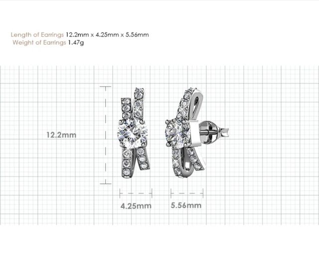 Pendientes ORO Y CRISTAL SWAROVSKI. REGALO NAVIDAD