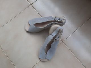 Zapatos piel mujer grises