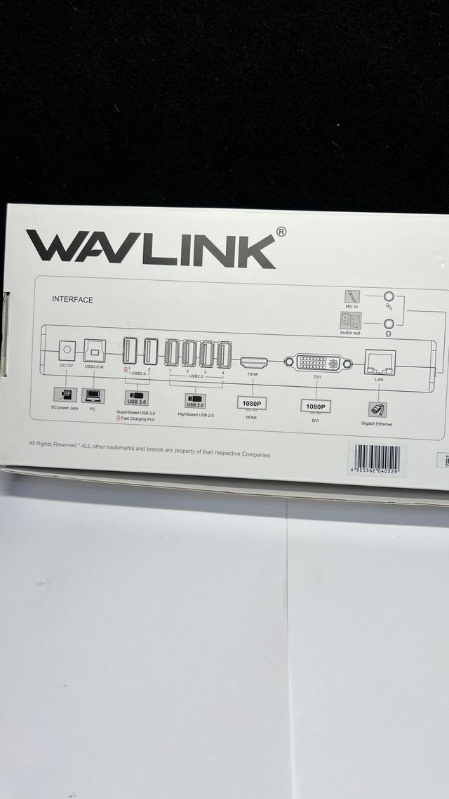 Base WAVLINK USB 3.0 WL-UG39DK4