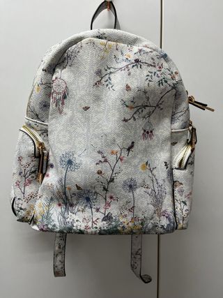 Mochila estampada floral