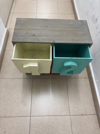 Cajonera vintage números 1-4