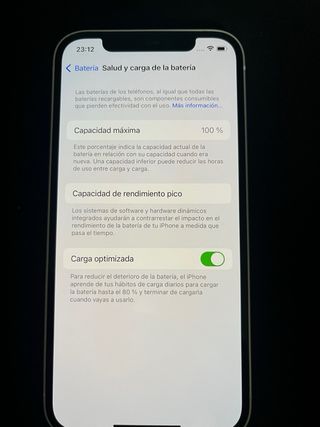 iPhone 12 blanco 128GB - batería 100%