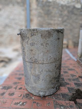 Depósito fibrocemento usado