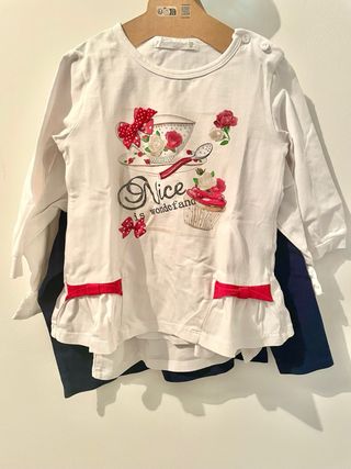 3 T-shirt manica lunga