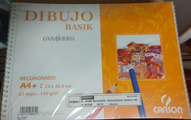 Cuaderno dibujo 20hojas marca Gvarro (2 unid)