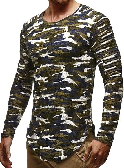 Felpa Leif Nelson mimetic Longsleeve Oversize Tg.S