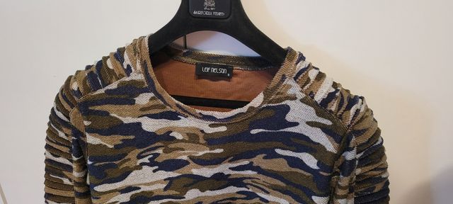 Felpa Leif Nelson mimetic Longsleeve Oversize Tg.S