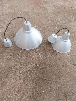 4 Lámparas industriales metalicas Ikea
