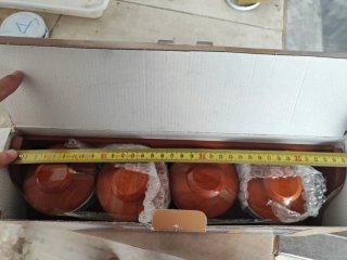 Balda con 4 tarros de cerámica para especies