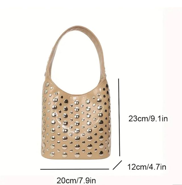 Bolso hombro mujer- tachuelas