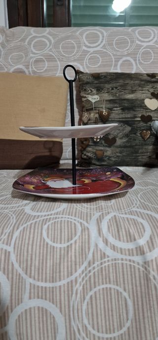 Alzatina da dolce natalizia 2 piani
