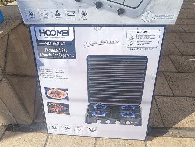 Fornello gas 4 fuochi - Nuovo