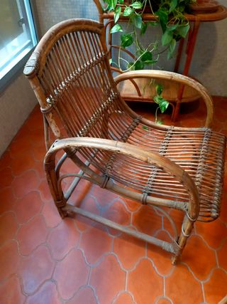 Sillones de mimbre vintage