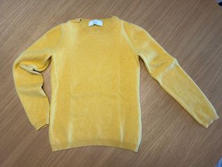 Jersey Cachemir Corte Inglés - Amarillo - Talla S
