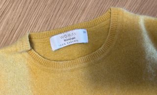 Jersey Cachemir Corte Inglés - Amarillo - Talla S