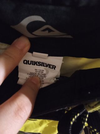 Bañador Quiksilver niño - amarillo y negro