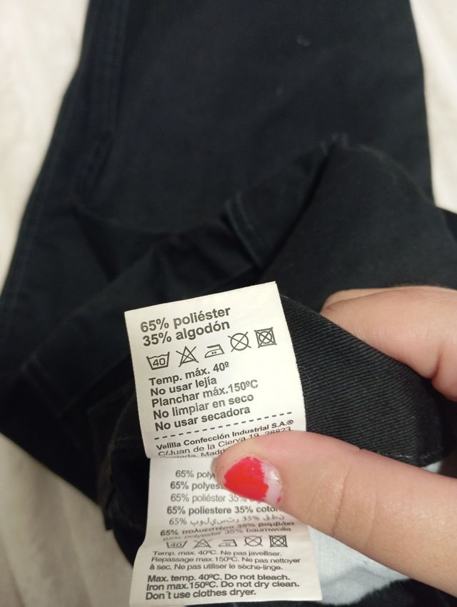 Pantalón Cargo Negro