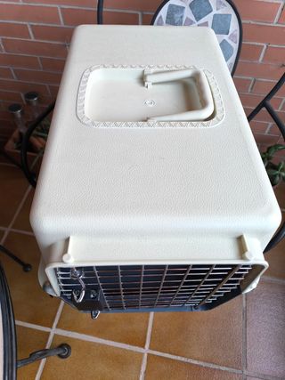 Transportín mascotas mediano beige