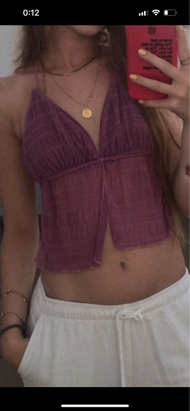 Top morado - Tirantes