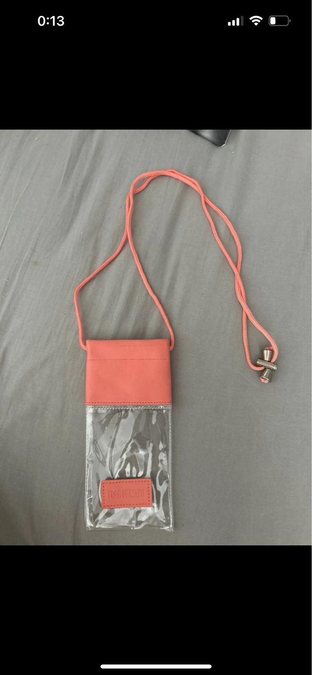 Funda bandolera transparente