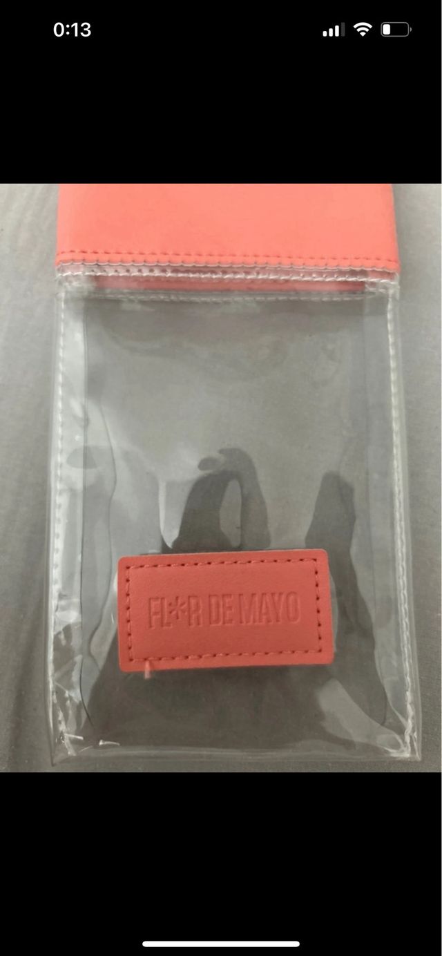 Funda bandolera transparente