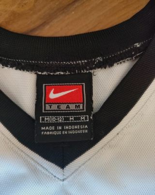 Maglietta Nike vintage a righe arancioni M