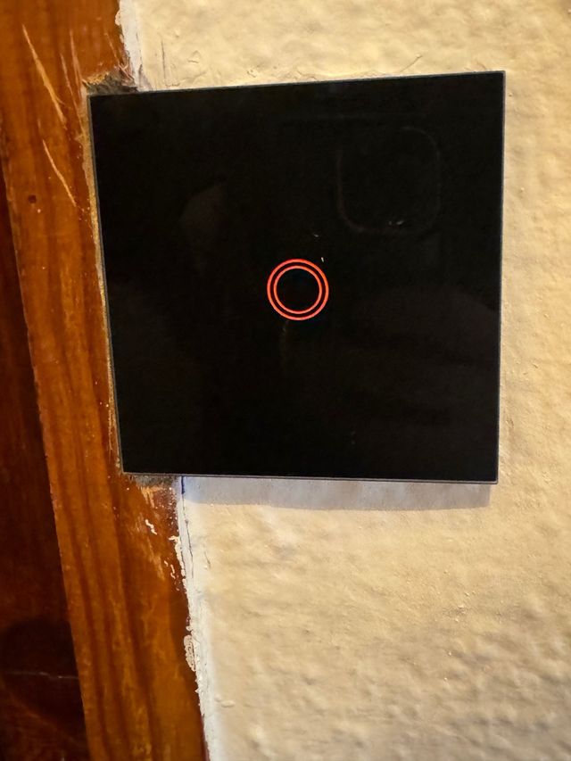 Interruptor inteligente negro