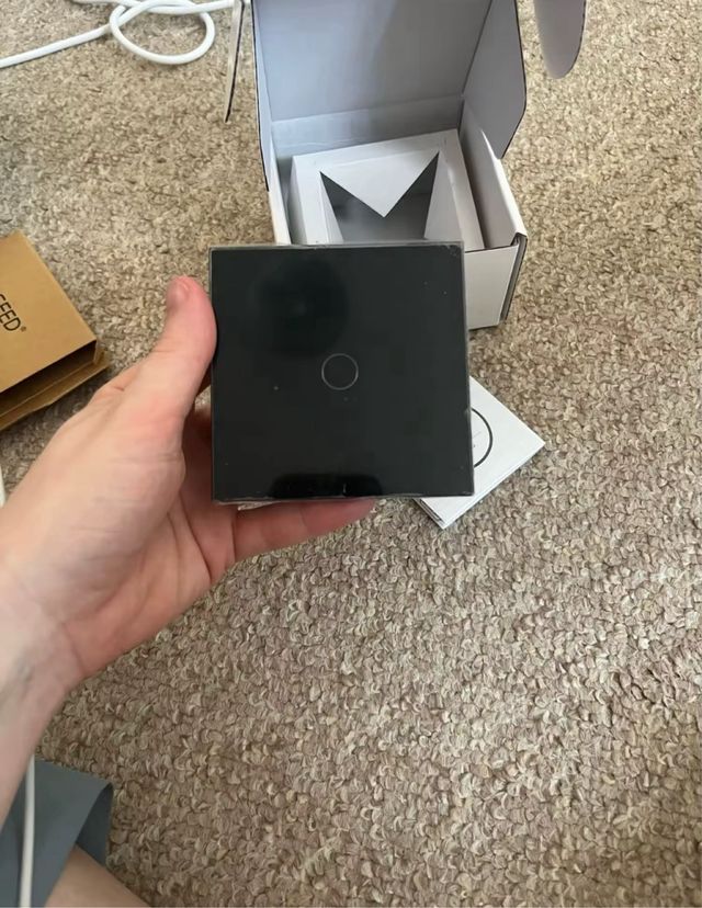 Interruptor inteligente negro