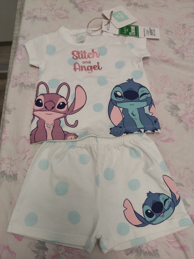 Conjunto Stitch & Angel niña